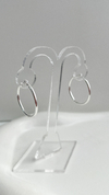 Argollas Ney 2,3 cm | Acero Blanco