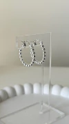 Argollas Geminis 2CM | Acero Blanco - comprar online