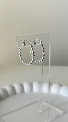 Argollas Geminis 2CM | Acero Blanco - comprar online