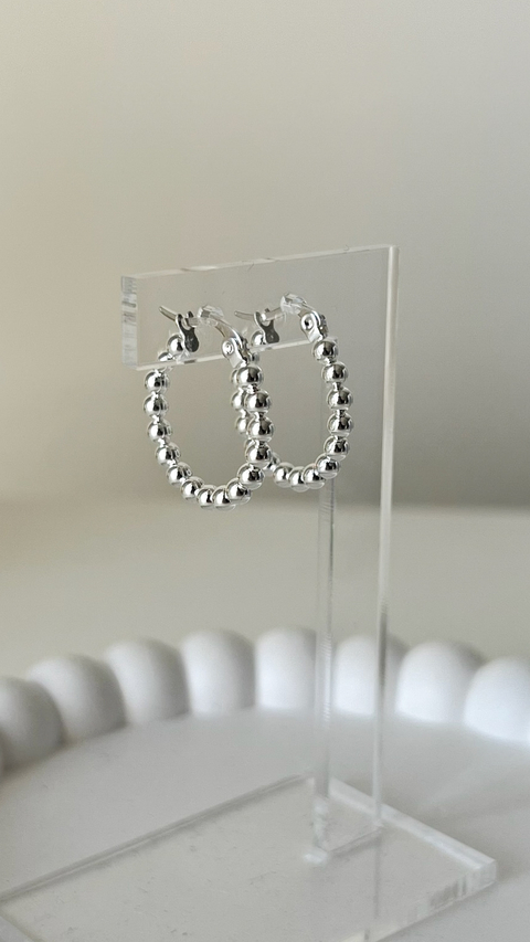 Argollas Geminis 2CM | Acero Blanco - comprar online