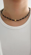 Cadena Black Heart | Acero Dorado - comprar online