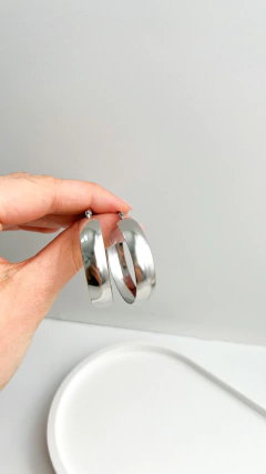 Argollas Cubanas 3,7 cm | Acero Quirurgico - comprar online