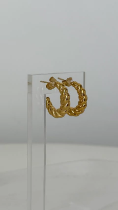 Argollas Alany | Acero Dorado en internet