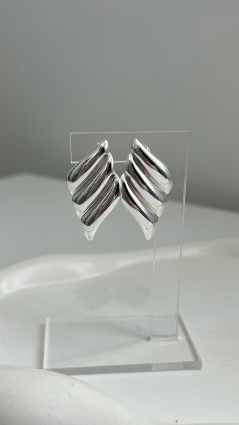 Argollas Ondu | Acero Blanco