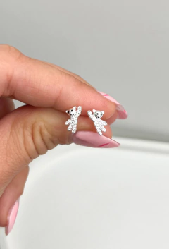 Aros Mini Glow Bear | Plata 925