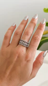 Anillo Hojas | Acero Quirurgico - comprar online