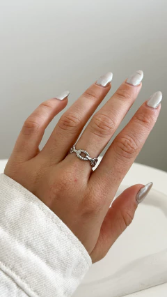 Anillo Cadena Nudo | Acero Quirurgico en internet