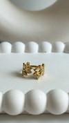 Anillo Laureles | Acero Dorado - comprar online