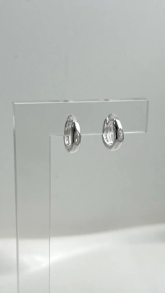 Argollas Clam Rombo | Plata 925 - comprar online