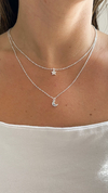 Cadena Luna y Estrella Multicolor | Acero Blanco - comprar online