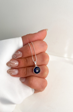 Ojo turco con Cadena Veneciana | Plata 925