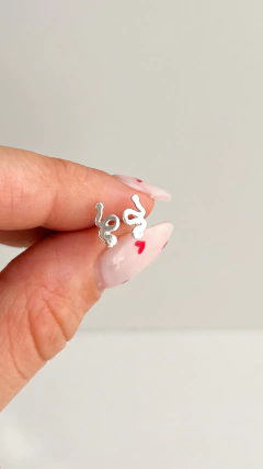 Aros Little Snake | Plata 925