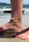 Tobillera Estrella de Mar | Acero Dorado - comprar online