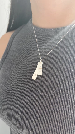 Dije Recti Triple | Plata 925 - comprar online