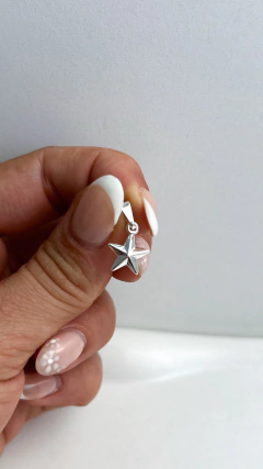 Dije Estrella Circ | Acero Blanco