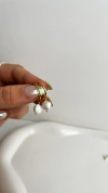 Argollas Perlas | Plata Doré | SALE SIN CAMBIO