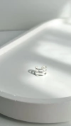 Ear Cuff lineal triple | Plata 925