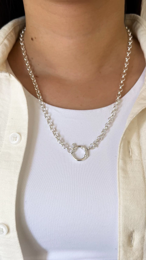 Cadena Rolo Marinero | Acero Blanco - comprar online