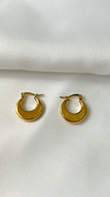 Argollas Tilla | Acero Dorado