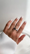 Anillo Estrella Llena | Acero Quirurgico