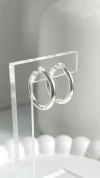 Argollas Viza 1,6 cm | Acero Blanco - comprar online