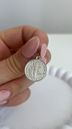 Dije Moneda Liberty | Acero Blanco - comprar online