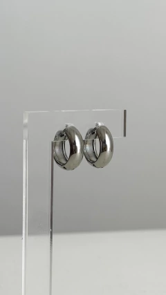 Argollas Cubanitas 1,1cm | Acero Quirurgico - comprar online