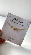 Cadena Corazon Imantado - Acero Dorado