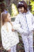 Imagen de Puffer Reversible Flor Cobalto
