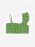 Top Un Hombro Verde Seco