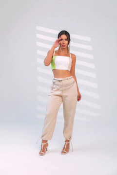 Calça Raquel Alfaiataria - Bege - comprar online