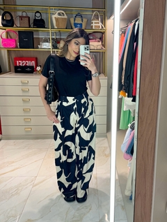 Calça Beatrice - Estampa Preta