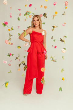Calça Nina Alfaiataria - Vermelho