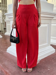 Calça Pantalona Mirna - Vermelho - comprar online
