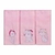 FRALDA P/BEBE LUXO PINTE E BORDE BUBLIM TINTO C/BORDADO 68CMX70CM PCT C/03UN //FEMININO 1