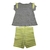 CONJUNTO FEM BLUSA MESCLA E SHORT MC OPTICO TAM G - comprar online