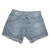 SHORT JEANS FEMININO AZUL CLARO DELAVE TAM 02