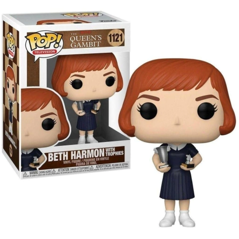 Funko Pop TV O Gambito da Rainha Beth Harmon c/ Trofél #1121