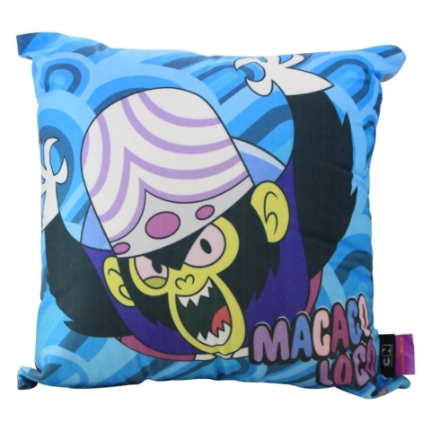 Almofada Macaco Loco - Meninas Super Poderosas - 40x40 cm