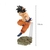 Estatueta de Goku em ação, da série Dragon Ball Super, fabricada pela Banpresto, com altura de 18 cm.