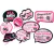Kit Placas - Flamengo Rosa - 09 Unidades