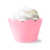 Saia de Cupcake Wrapper Rosa Claro (40uni) - DaFesta