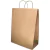 Sacola de Papel Kraft Natural 26 x 19,5 x 9,5 cm C/50