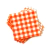 Guardanapo Xadrez Laranja 20x21cm Flip 50 Folhas