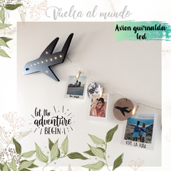 AVIÓN GUIRNALDA LED PARA FOTOS POLAROID - comprar online