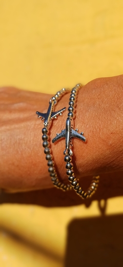 Imagen de PULSERAS AVIÓN X 2 ¿VIAJAMOS JUNTAS/JUNTOS TODA LA VIDA?