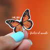 VINILO MINIATURA MARIPOSA NARANJA - comprar online