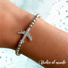 PULSERA ELÁSTICA AVIÓN ✈️ - Vuelta al mundo