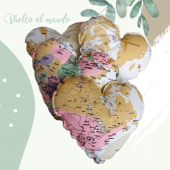 ALMOHADONCITO CORAZÓN FONDO NATURAL Y BLANCO - comprar online