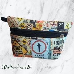 NECESER/ CARTUCHERA "VAMOS AL FRENTE!" - Vuelta al mundo